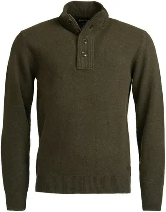 Barbour Essential Patch Half Zip - Heren - Truien - Groen - Maat: XL Wol
