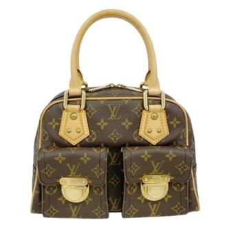 Louis Vuitton Pre-owned Handbags, female, Brown, Size: ONE SIZE Pre-owned Manhattan PM Handbag