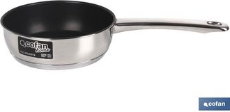 cofan Sarten Inox Induc. Modelo Polenta &Oslash;220 Mm, Sart&eacute;n Modelo Polenta De Inducci&oacute;n Antiadherente. Est&aacute; Fabricada En Acero Inoxidable 18/10 De Muy Buena Cal