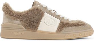 Valentino Garavani Brown Lace Up Sneakers