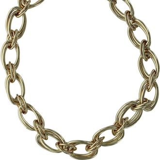 Olivia Welles Della Chain Link Collar Necklace in Gold at Nordstrom Rack