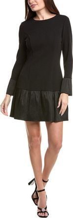 Adrianna Papell Crepe & Taffeta Midi Dress