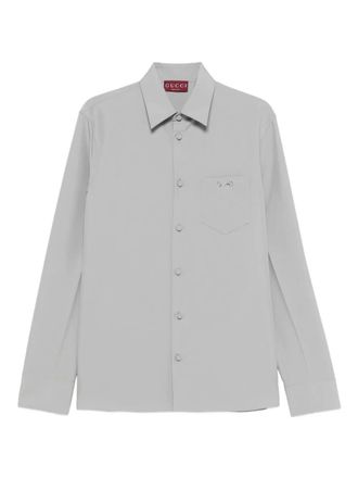 Gucci button-down shirt - men - Fabric - 50 - Grey