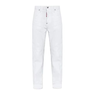 Dsquared2 Straight Jeans, male, White, Size: XL Straight Jeans