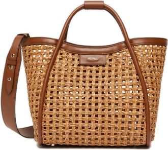 Max Mara Tassen, Dames, Beige, ONE Size, Leer, Marine Bag