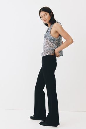H&M Flared dress pants in Black at Nordstrom, Size 18