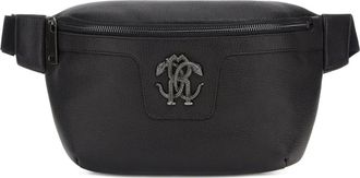 Roberto Cavalli logo-appliqu&eacute; belt bag - Black