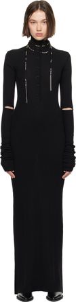 Ann Demeulemeester Demy X-Long High Slit Long Sleeve Dress
