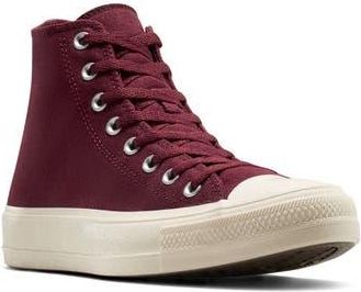 Converse Gender Inclusive Chuck Taylor All Star Durable Canvas High Top Sneaker in Deep Bordeaux/Natural Ivory at Nordstrom Rack, Size 14.5 Womens