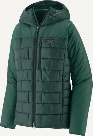 Patagonia Womens Hi-Loft Nano Puff Hoody In Cascade Greeb
