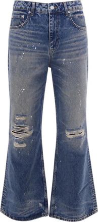 Flaneur Relaxed Fit Jeans - Heren - Flared Jeans - Blauw - W32 - Katoen - Jeans