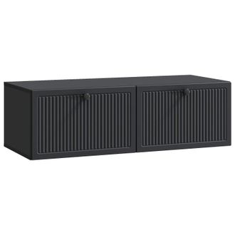 vidaXL Mueble Para Tv De Pared Negro 98 X 41 X 30 Cm Vidaxl