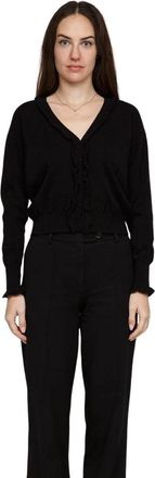 Pinko Hyena Cardigan - Dames - Vesten - Zwart - S - Kasjmier - Truien & Vesten