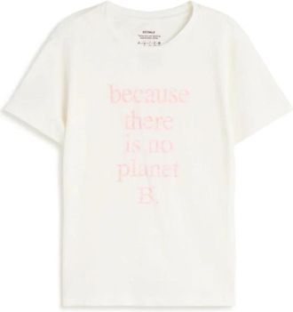 Ecoalf Minimalistisch T-shirt - Dames - T-shirts - Wit - S - Katoen - Tops