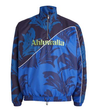 Ahluwalia Studio Leaf Print Half-Zip Jacket Size XS