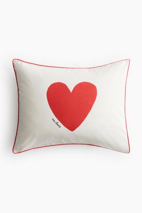 H&M Kopfkissenbezug aus Baumwolle mit Motivprint - White