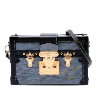 Louis Vuitton Pre-owned Petite Malle - Dames - Pre-owned - Blauw - Maat: ONE Size Leer
