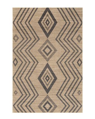 nuLOOM Nuloom Kasie Geometric Stripes Easy-Jute Machine Washable Area Rug