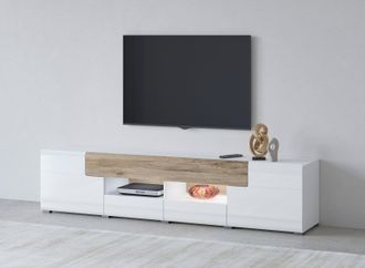 Inosign Lowboard »Toledo,Breite 209cm, trendige TV-Schrank mit dekorative Fräsungen« TV-Board ohne Beleuchtung, TV-Kommode mit viel Stauraum