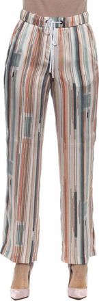 PESERICO Multicolor Viscose Casual Womens Pants