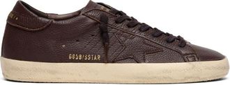 Golden Goose Textured Leather Silk-Nylon Low-Top Sneakers