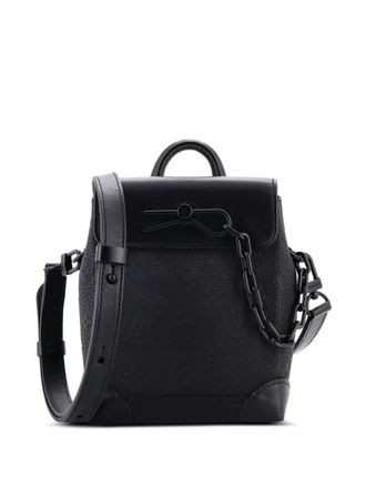 Louis Vuitton Steamer Bag Monogram Taurillon Leather Nano crossbody bag - Black