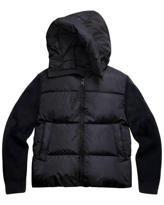 Canada Goose Hybridge Grove Wool Knit Down Hoodie