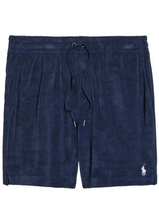 Polo Ralph Lauren Logo-embroidered Terry Shorts - Navy - XL