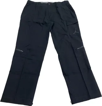 Nike Jordan Mens Button Closure Cargo Pants In Black