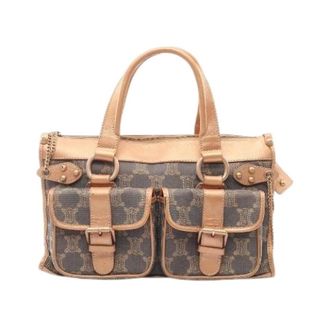 Celine Pre-owned Handbags, female, Brown, Size: ONE SIZE Pre-owned Canvas Leather Handbag