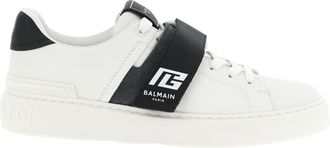 Balmain Bicolor Calfskin Low Top Mens Sneakers