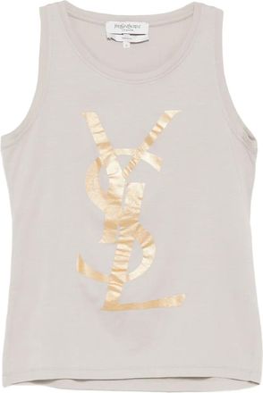 Saint Laurent Top smanicato 1990-2000 - Grigio