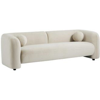 Vente-Unique Vente-unique - Divano 3 posti in Velluto Beige - ovotas
