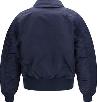 GR10K Mens Bomber Jacket Navy Nylon