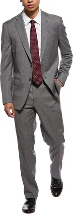 Zanetti 2Pc Wool Suit With Flat Front Pant