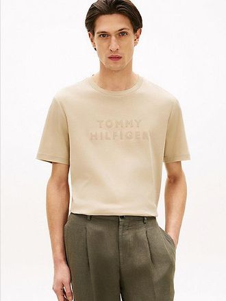 Tommy Hilfiger Tonal Logo Interlock Knit T-Shirt