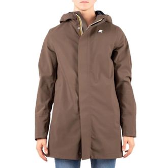 K-Way Marlyn Bonded Jacket - Heren - Parka Jassen - Bruin - S - Polyester - Jassen