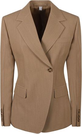 Burberry Tailored Jas in Wol - Dames - Blazers - Bruin - S - Wol - Jassen