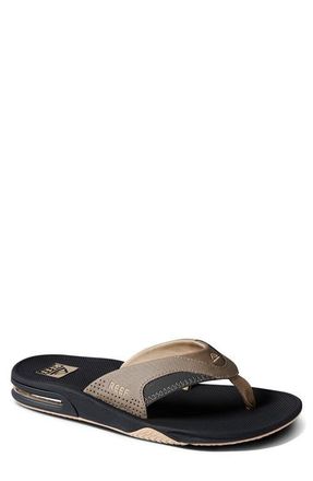Reef Fanning Flip Flop in Fossil/Raven at Nordstrom, Size 15