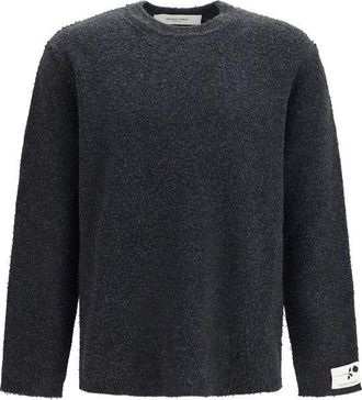 Golden Goose Gray Wool Oves Aries Mens Sweatshirt