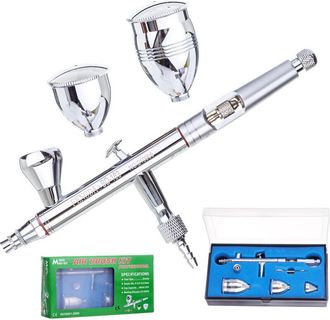 OEM Aer&oacute;grafo Profesional Fengda 0,5 Mm 3 Tanques Metal Doble Acci&oacute;n