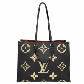 Louis Vuitton Beige Black Tote Bag (Pre-Owned)