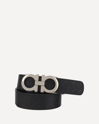 Ferragamo Reversible and adjustable leather Belt Male 110