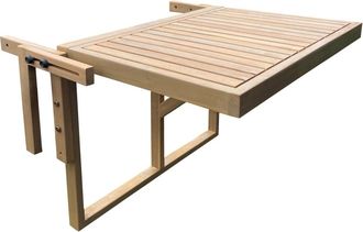 Happy Garden Mesa de balc&oacute;n plegable de acacia