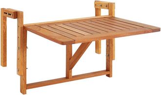 Sunnydaze Outdoor Folding Balcony Railing Table