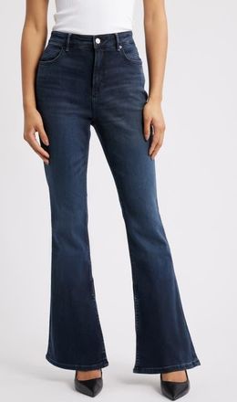 Boss Orange by Hugo Boss Rosa Side Slit Bootcut Jeans in Dark Blue at Nordstrom, Size 28 X 30