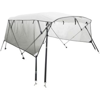 vidaXL Toldo Bimini 3 Arcos Con Paredes Laterales De Malla Vidaxl