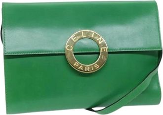 Celine Pre-owned Cross Body Bags, female, Green, Size: ONE SIZE Pre-owned Vintage Cross Body Bag