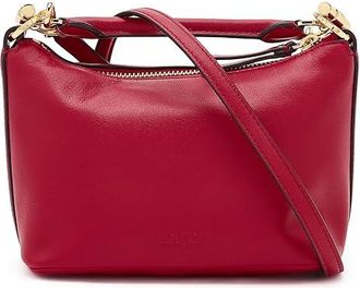 Lauren Ralph Lauren Nappa Leather Mini Blaike Shoulder Bag Shoulder Womens Handbags Festive Red