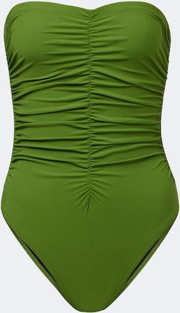 Karla Colletto Basics ruched swimsuit